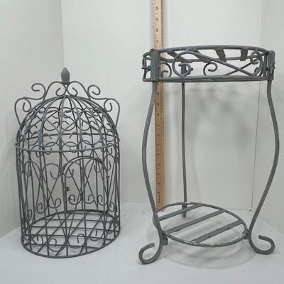 Metal Stand and birdcage