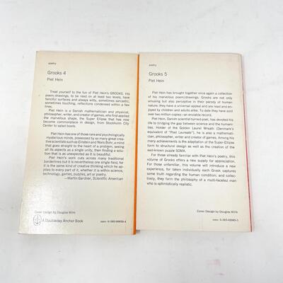 1972 â€œGROOKS 4 & 5â€ BY PIET HEIN COMIC/POETRY BOOK BUNDLE
