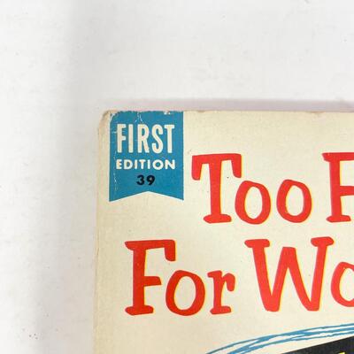 *1ST EDITION* 1954 â€œTOO FUNNY FOR WORDSâ€ CARTOON BOOK