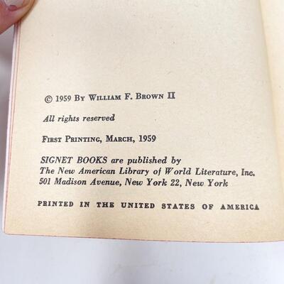 *1ST PRINTING* 1959 â€œBEAT BEAT BEATâ€ WILLIAM F. BROWN CARTOON BOOK
