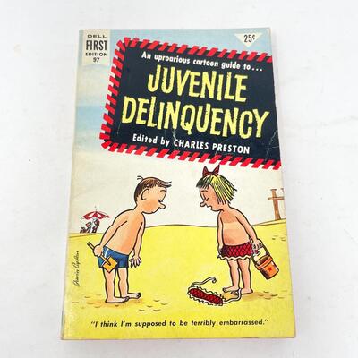*1ST EDITION* 1956 â€œJUVENILE DELINQUENCYâ€ CARTOON BOOK