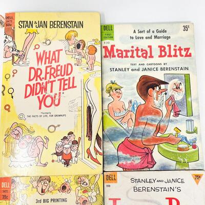 VINTAGE STAN & JAN BERENSTAIN CARTOON BOOK BUNDLE