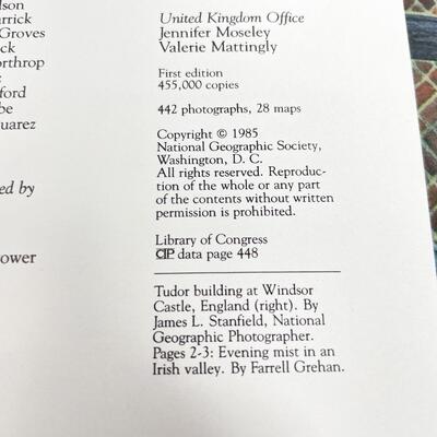 *1ST EDITION* 1985 â€œDISCOVERING BRITAIN & IRELANDâ€ - NATIONAL GEOGRAPHIC SOCIETY - HARDBACK BOOK
