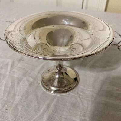 Two Sterling Silver Compote Dishes One Marked Tiffany & Co..