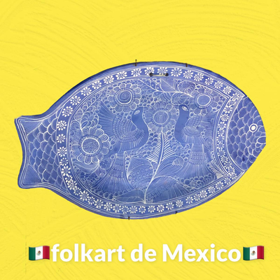 LOT 41:Folkart Fish Platter