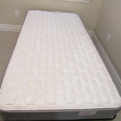 LOT 12  TWIN SIZE BED & BEDDING