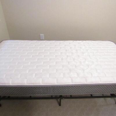 LOT 12  TWIN SIZE BED & BEDDING
