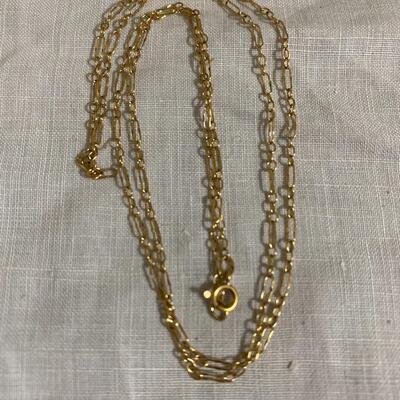 14 Karat Gold 21 Inch Chain Necklace