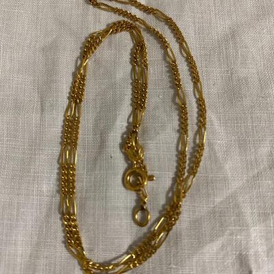 14 Karat Gold 17 Inch Chain Necklace