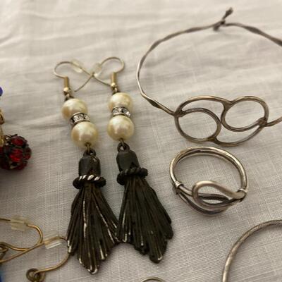 Vintage Costume Jewelry Including Sterling Silver