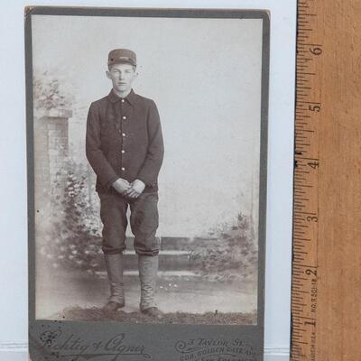 CABINET PHOTO - Young Boy in Uniform