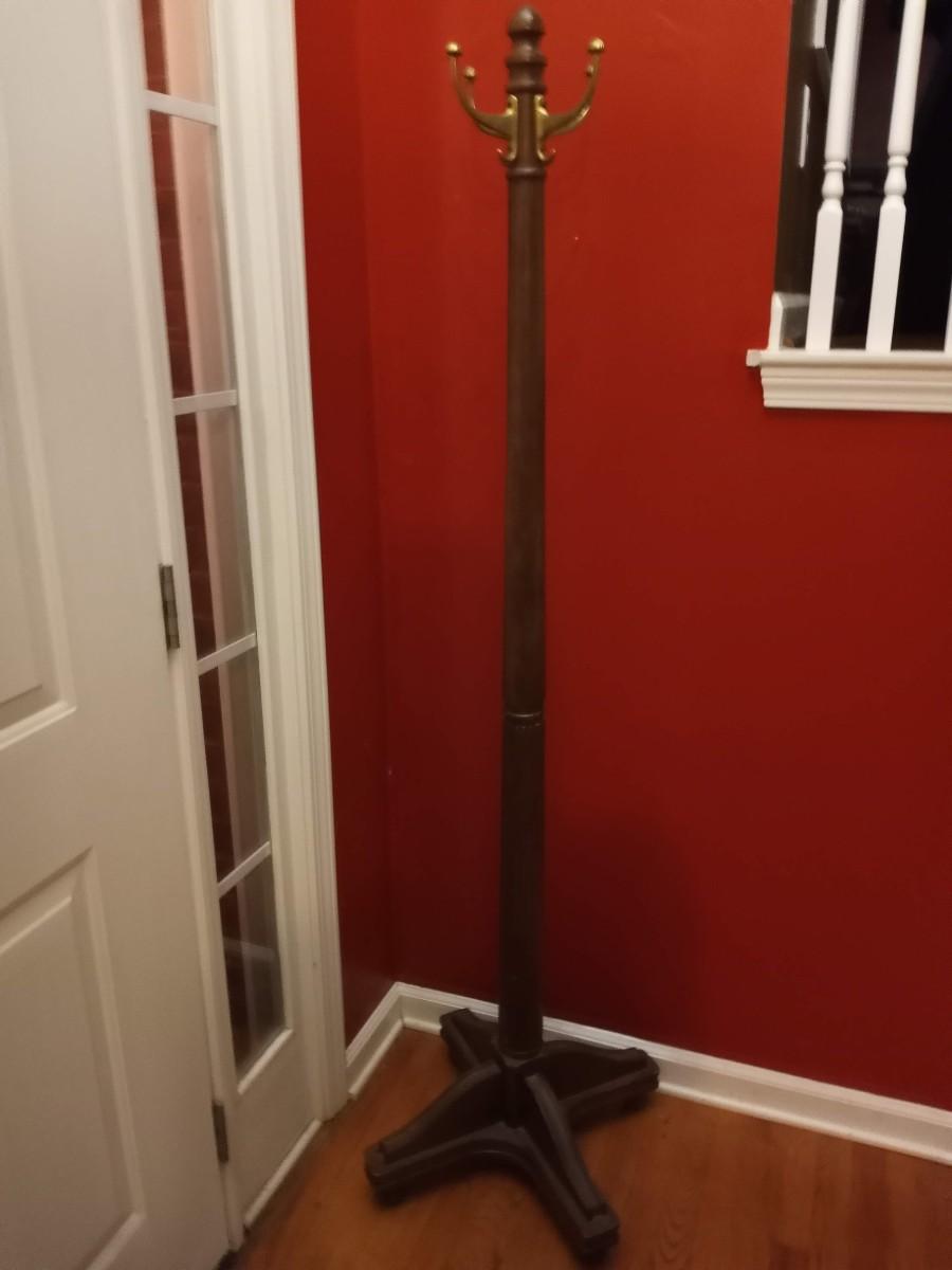 Hall tree coat rack hooks