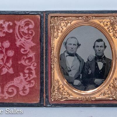 CASED AMBROTYPE - GOOD FRIENDS