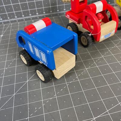 Wood Push Toy Trucks (3) 