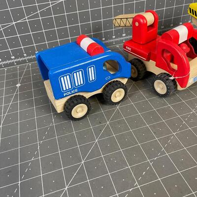 Wood Push Toy Trucks (3) 