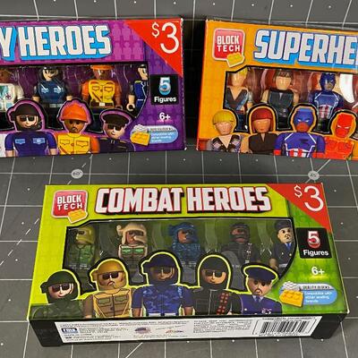 Block Tech Figurines 3 Boxes 