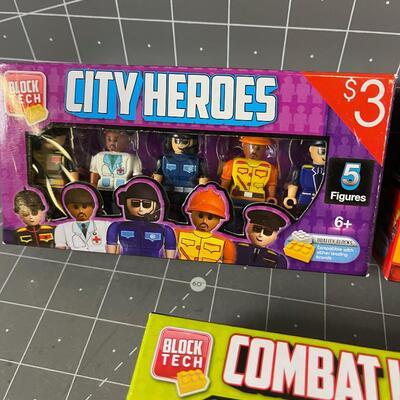 Block Tech Figurines 3 Boxes 