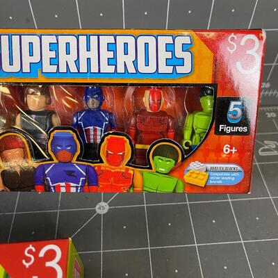 Block Tech Figurines 3 Boxes 