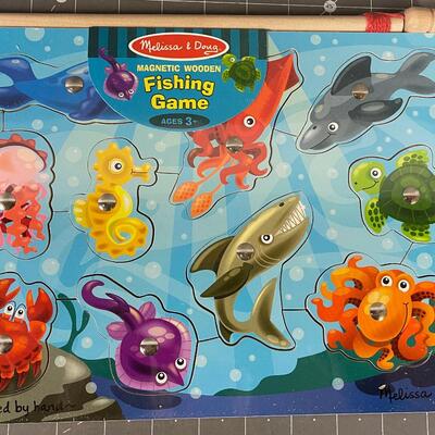 New Ocean Animals Puzzle Magnetic Fishing Game 