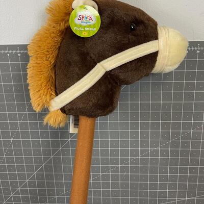 Plush Stick Horse New 