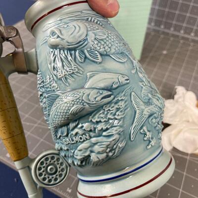 Avon Fishing Stein Collectible 