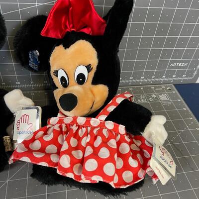 Mickey and Minnie Plush Hand Puppets 