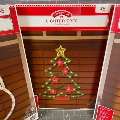 Snowman, Christmas Tree and Santa Light up 