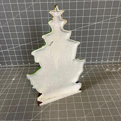 Cast Iron Door Stop of Christmas Tree