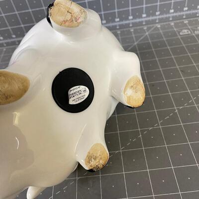 Porcelain Piggy Bank Like New 