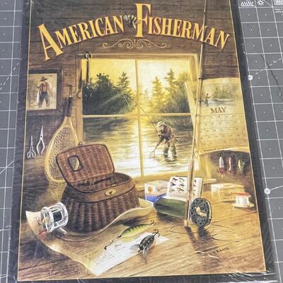 American Fisherman Tin Sign