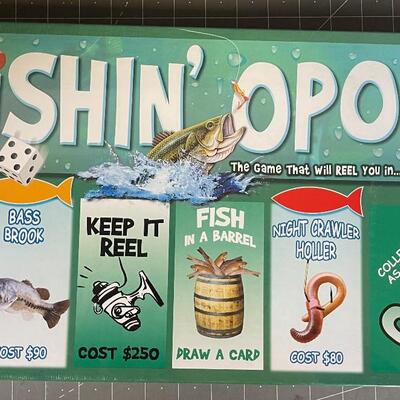 Fishing Opoly Game NEW 