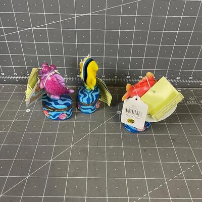 3 Fish Themed Treasured Boxes, with Surprise inside. 