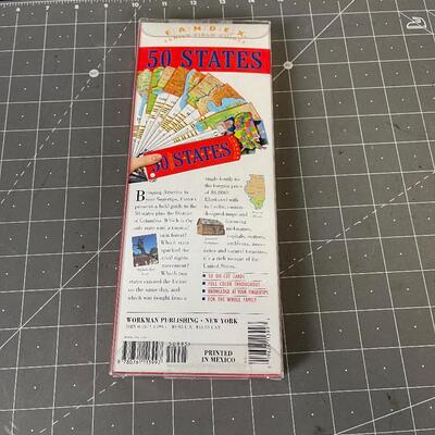 50 States Die Cut Card New Colorful 