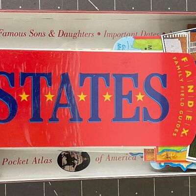 50 States Die Cut Card New Colorful 