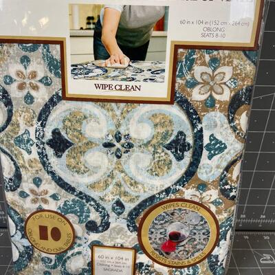 Laminated Fabric Table Cloth and Doily 