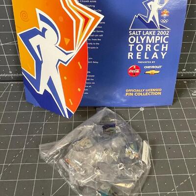 Salt Lake Olympic Torch Relay Pin Set 