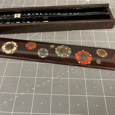 Hand Made Mother of Pearl Inlay Chop Sticks
