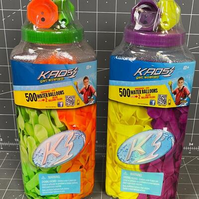 Water Balloon Kits 4 Colors NEW 2 packs 