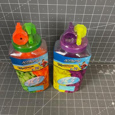 Water Balloon Kits 4 Colors NEW 2 packs 