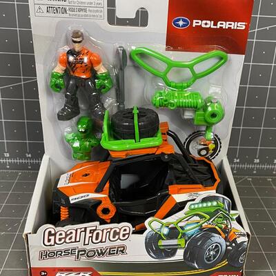 Polaris Gear Force ATV Toy - Orange And Green 
