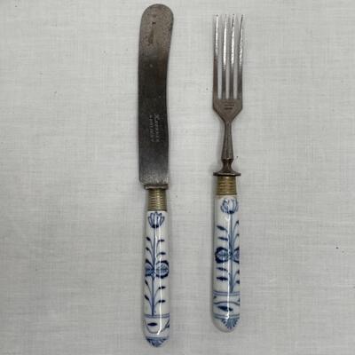 Antique silverware pieces
