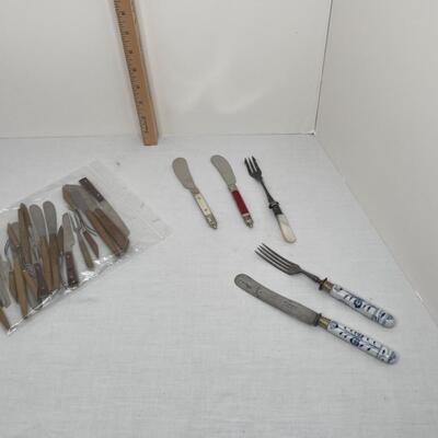 Antique silverware pieces