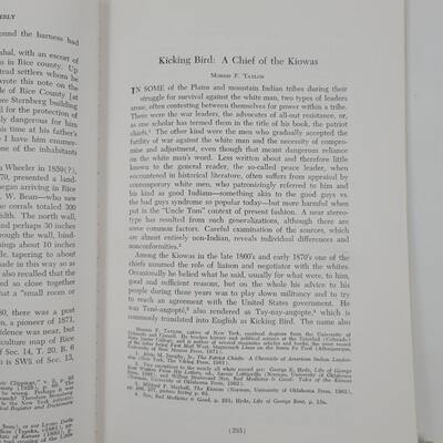 4 THE KANSAS HISTORICAL QUARTERLY (1969, 1972, 1971 & 1971)