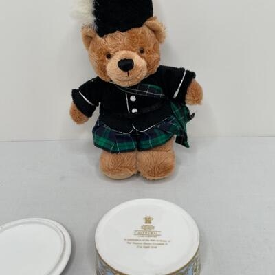 English Bear and Trinket Box