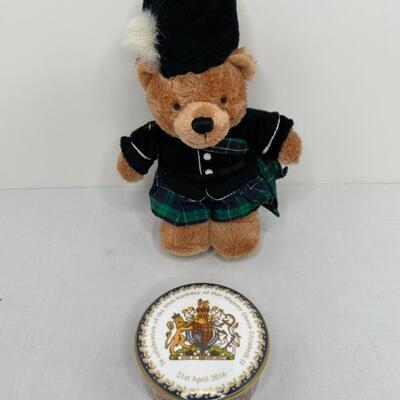 English Bear and Trinket Box