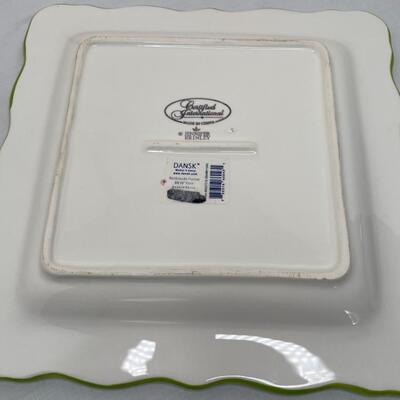 Shoe girl square platter
