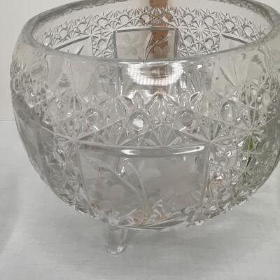 Crystal Vases and bowl