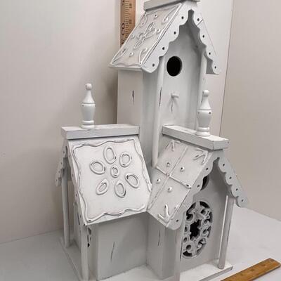 Tall white house