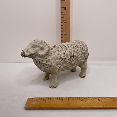 Antique Cast Iron Ram made in 2 parts