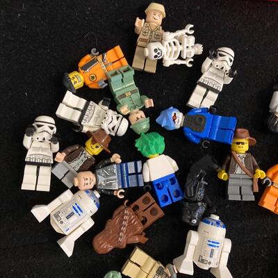 Mixed Large Lot of LEGO Figures with Cases